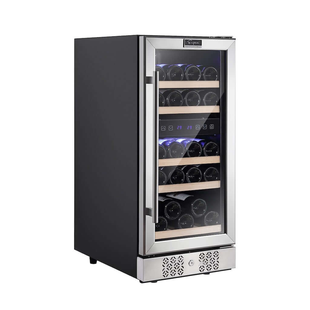 Empava 15 in. 29-Bottle Dual Zone Wine Cooler (WC02D) 