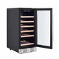 Empava 15 in. 31-Bottle Single Zone Wine Cooler (WC01S) 