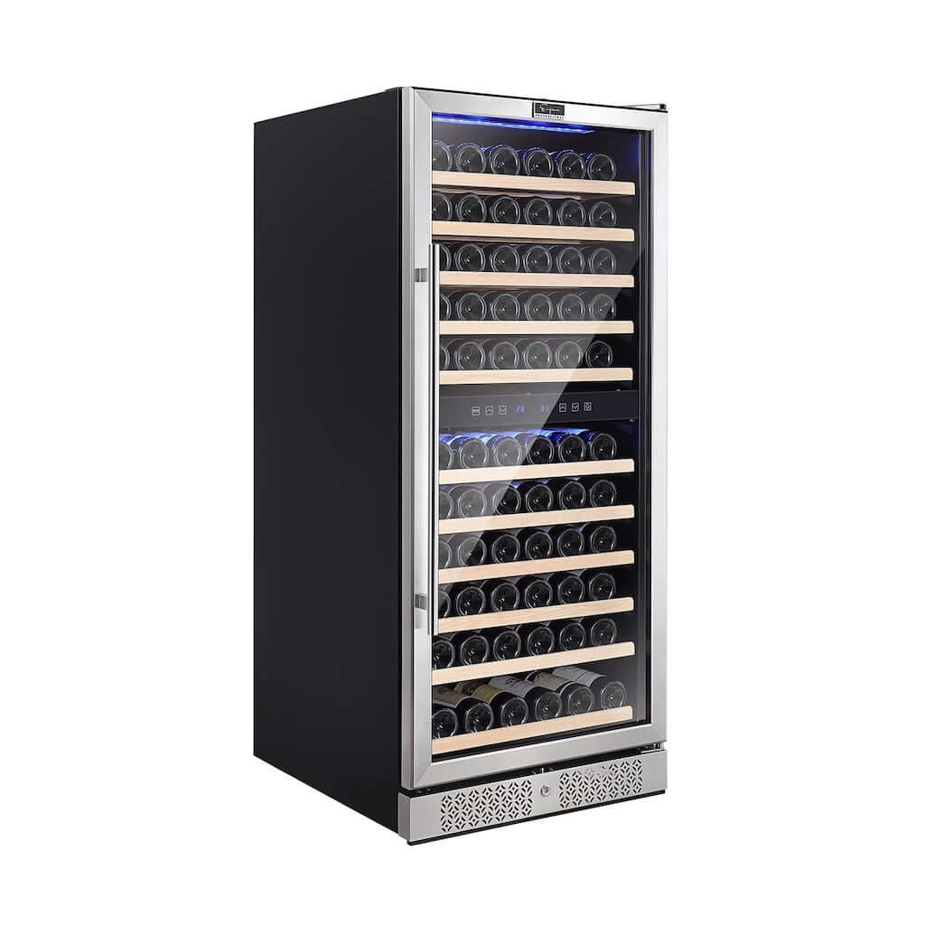 Empava 24 in. 116 Bottle Dual Zone Wine Cooler (WC06D) 