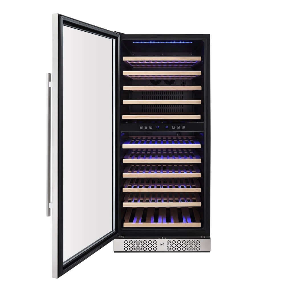 Empava 24 in. 116 Bottle Dual Zone Wine Cooler (WC06D) 