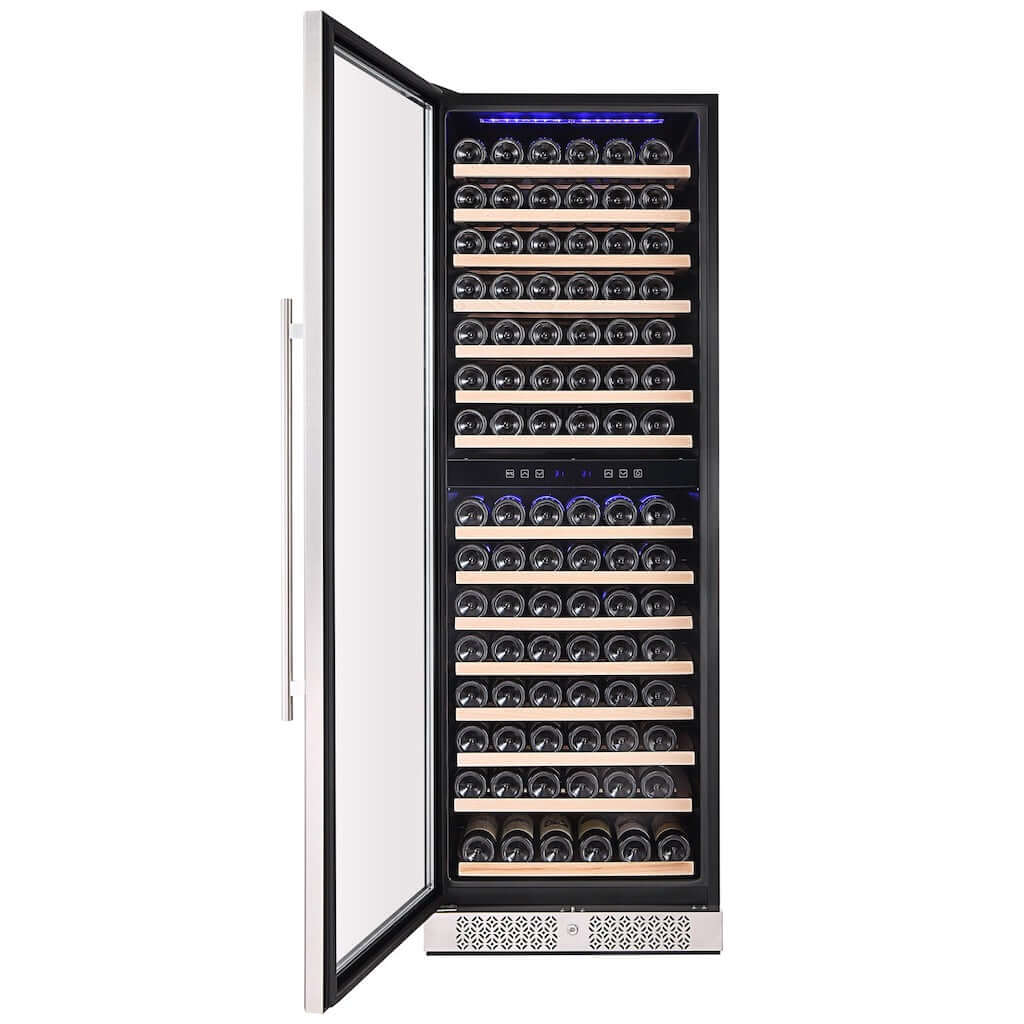 Empava 24 in. 160 Bottle Dual Zone Wine Refrigerator (WC08D) 