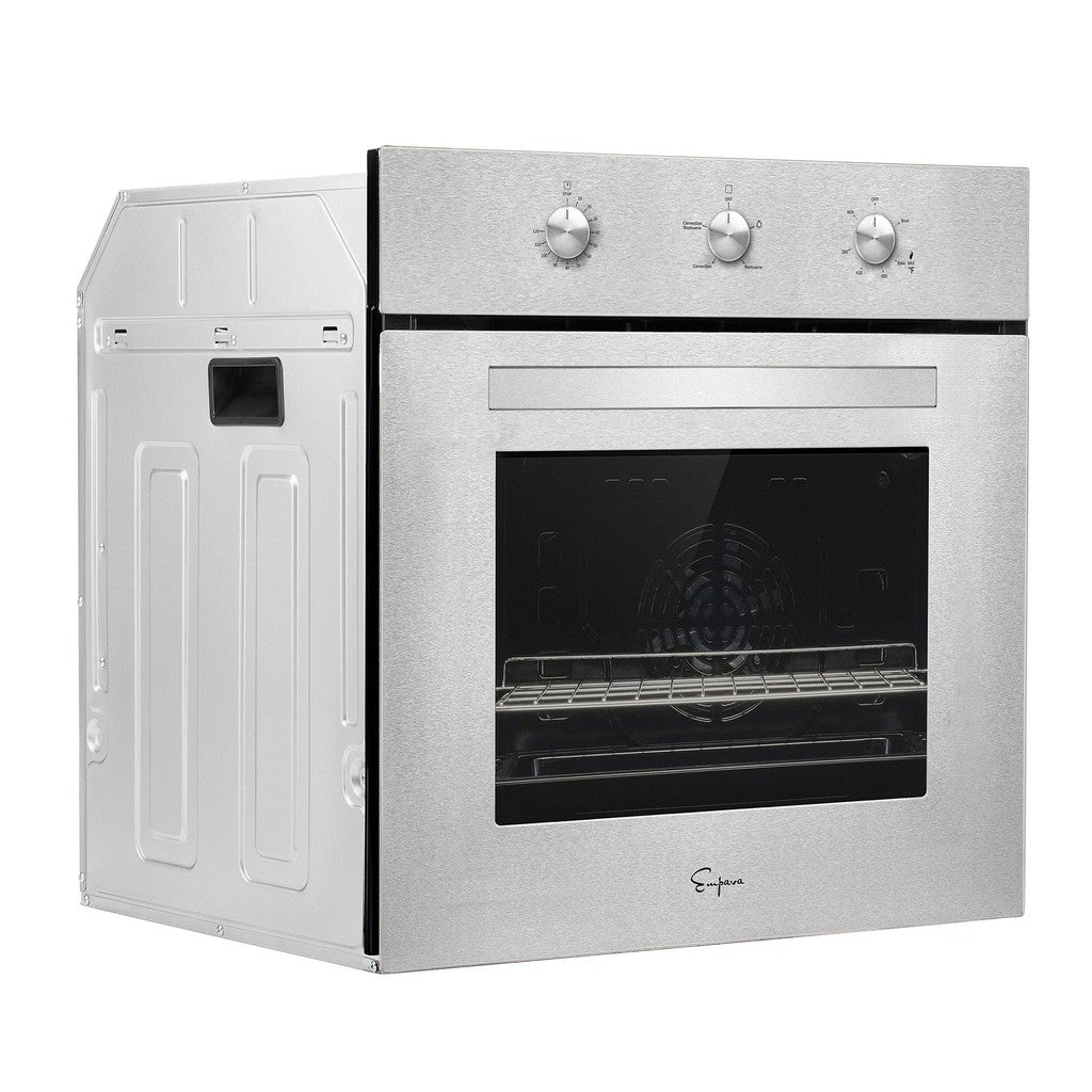 Empava 24 in. 2.3 cu. ft. Liquid Propane Gas Wall Oven in Stainless Steel (24WO10L) 