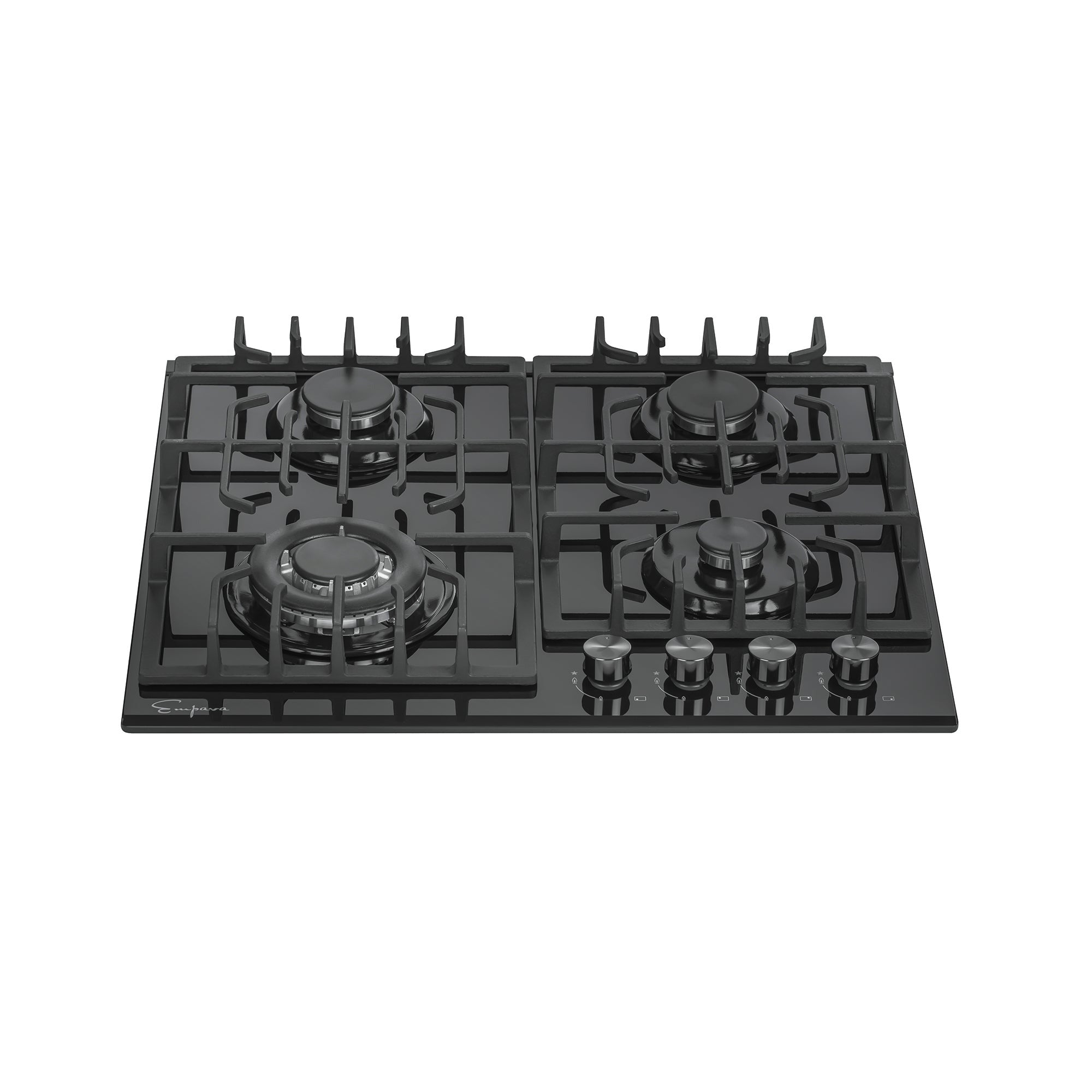 Empava 24 in. 4 Burner Built-in Gas Cooktop in Black (24GC28) 