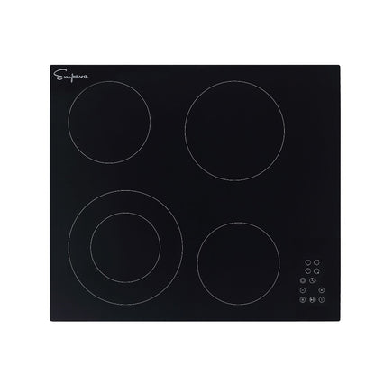 Empava 24 in. 4 Burner Electric Radiant Cooktop in Black (24REC11) 