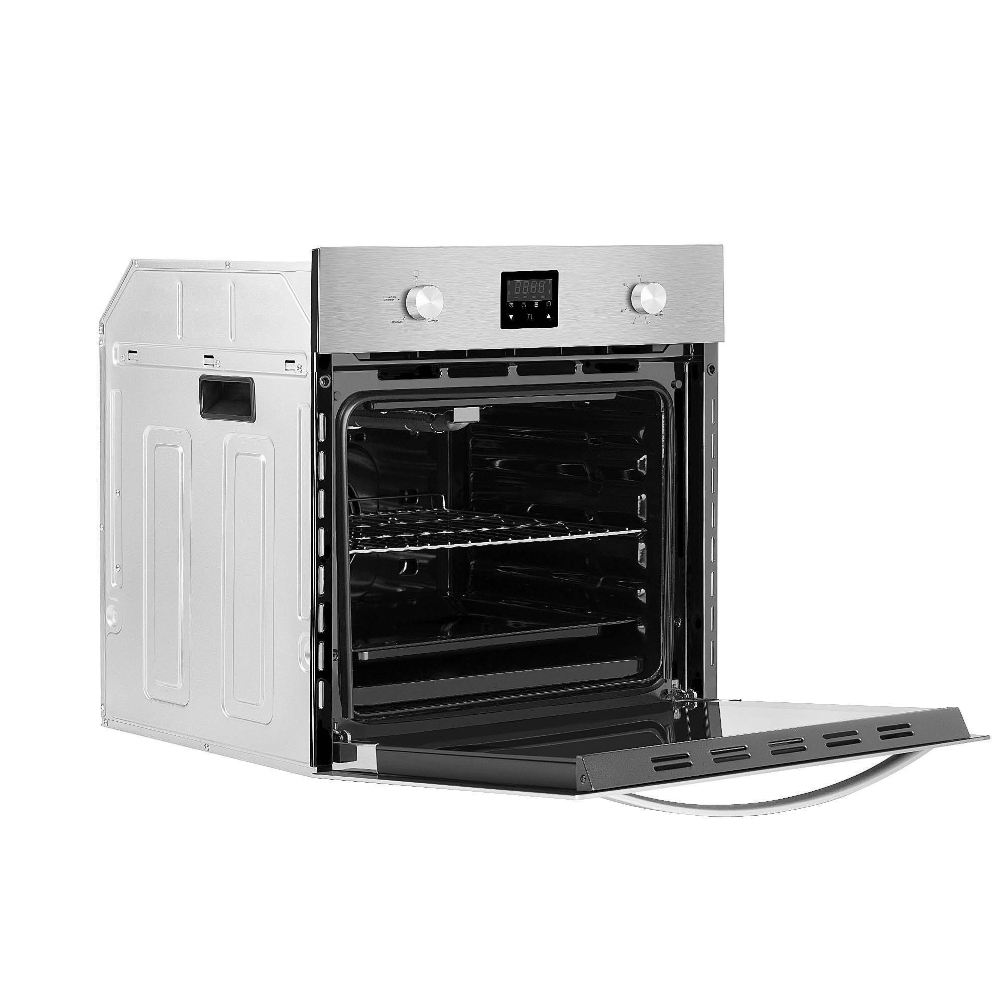 Empava 24 in. Single Natural Gas Wall Oven in Stainless Steel (24WO09) 