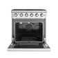Empava 30 In. Pro-Style Freestanding Gas on Gas Range in Stainless Steel (30GR10) 