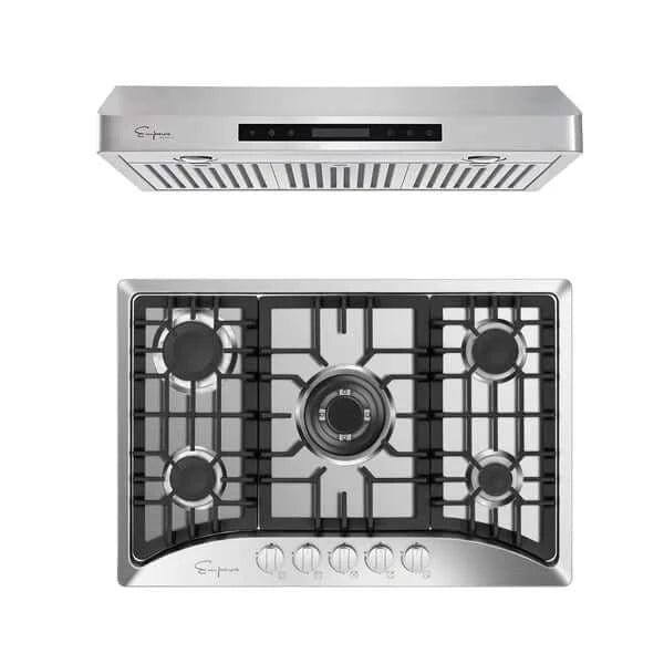 Empava Kitchen Package with 30" Gas Cooktop and Range Hood (EMPV