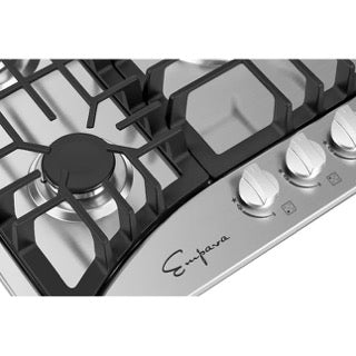 Empava 30 in. 5 Burner Built-in Gas Cooktop in Stainless Steel (30GC5B70C) 