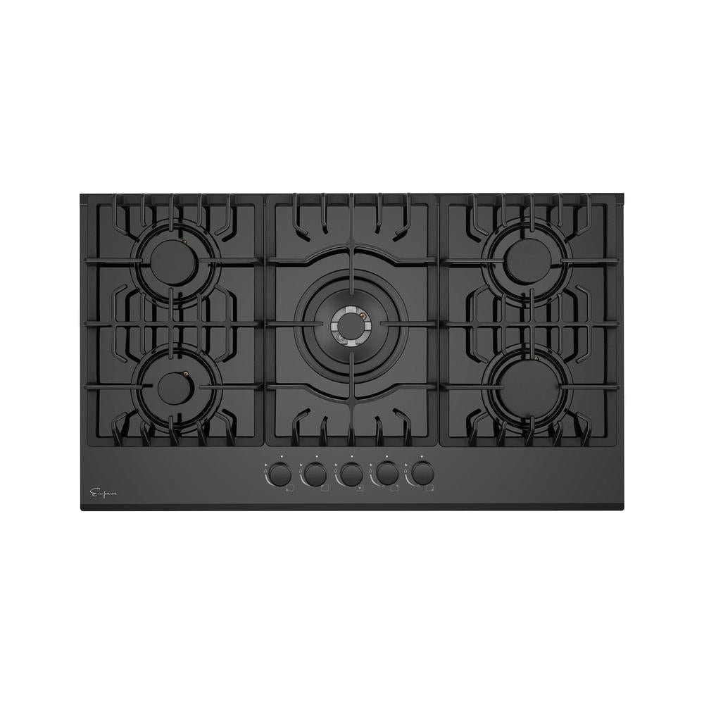 Empava 30 in. 5 Burner Built-in Gas Cooktops in Black (30GC26) 
