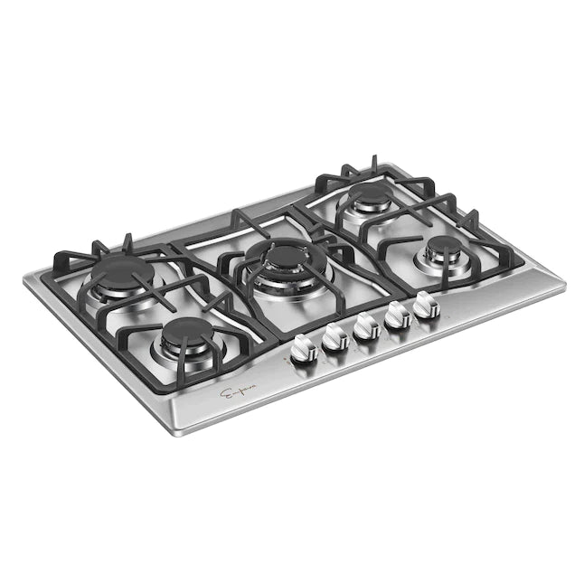 Empava 30 in. 5 Burner Built-in Gas Stove Cooktop in Stainless Steel (30GC21) 