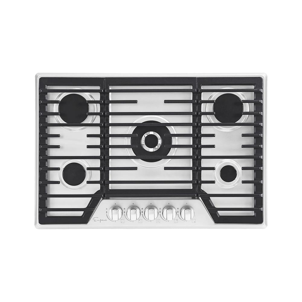 Empava 30 in. 5 Burner Built-in Gas Stove Cooktop in Stainless Steel (30GC37)