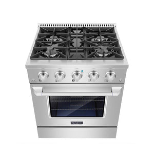 Empava 30 in. Pro-Style Freestanding Gas on Gas Range in Stainless Steel (30GR07) 