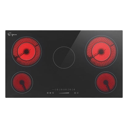 Empava 36 In. Electric Radiant Cooktop in Black (36REC14) 