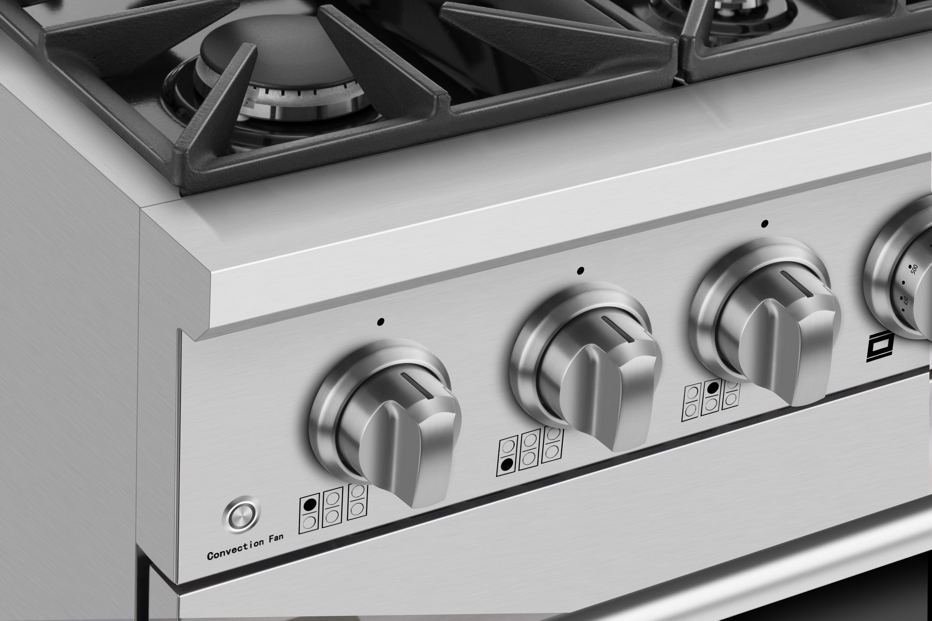 Empava 36 In. Pro-Style Freestanding Gas on Gas Range in Stainless Steel (36GR08)