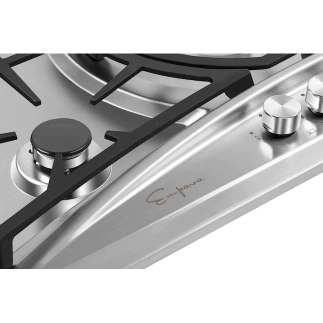 Empava 36 in. 5 Burner Built-in Gas Cooktop in Stainless Steel (36GC22) 