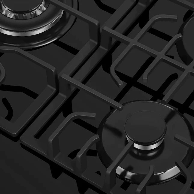 Empava 36 in. Black 5-Burner Built-in Gas Cooktop (36GC27) 
