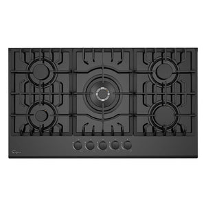 Empava 36 in. Black 5-Burner Built-in Gas Cooktop (36GC27) main image.