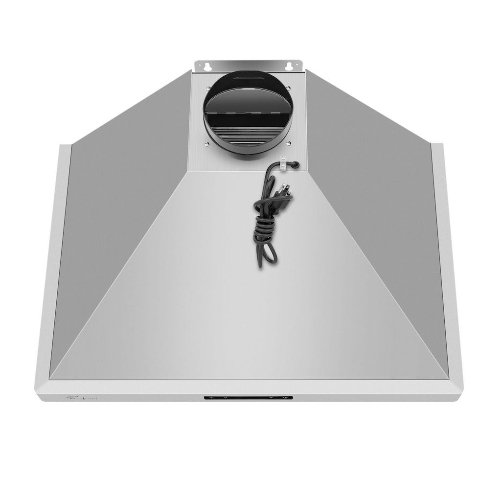 Empava 36 in. Ducted Wall Mount Range Hood in Stainless Steel (36RH04) shell.