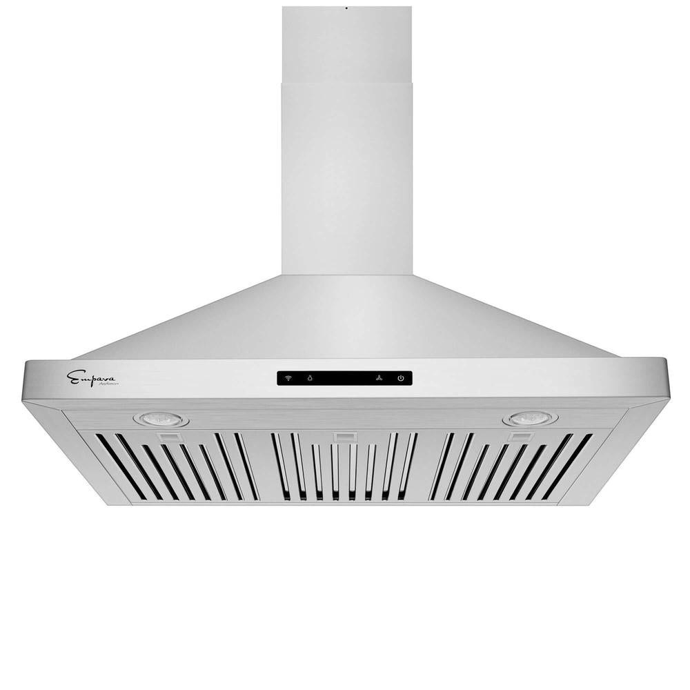 Empava 36 in. Ducted Wall Mount Range Hood in Stainless Steel (36RH04) main image.