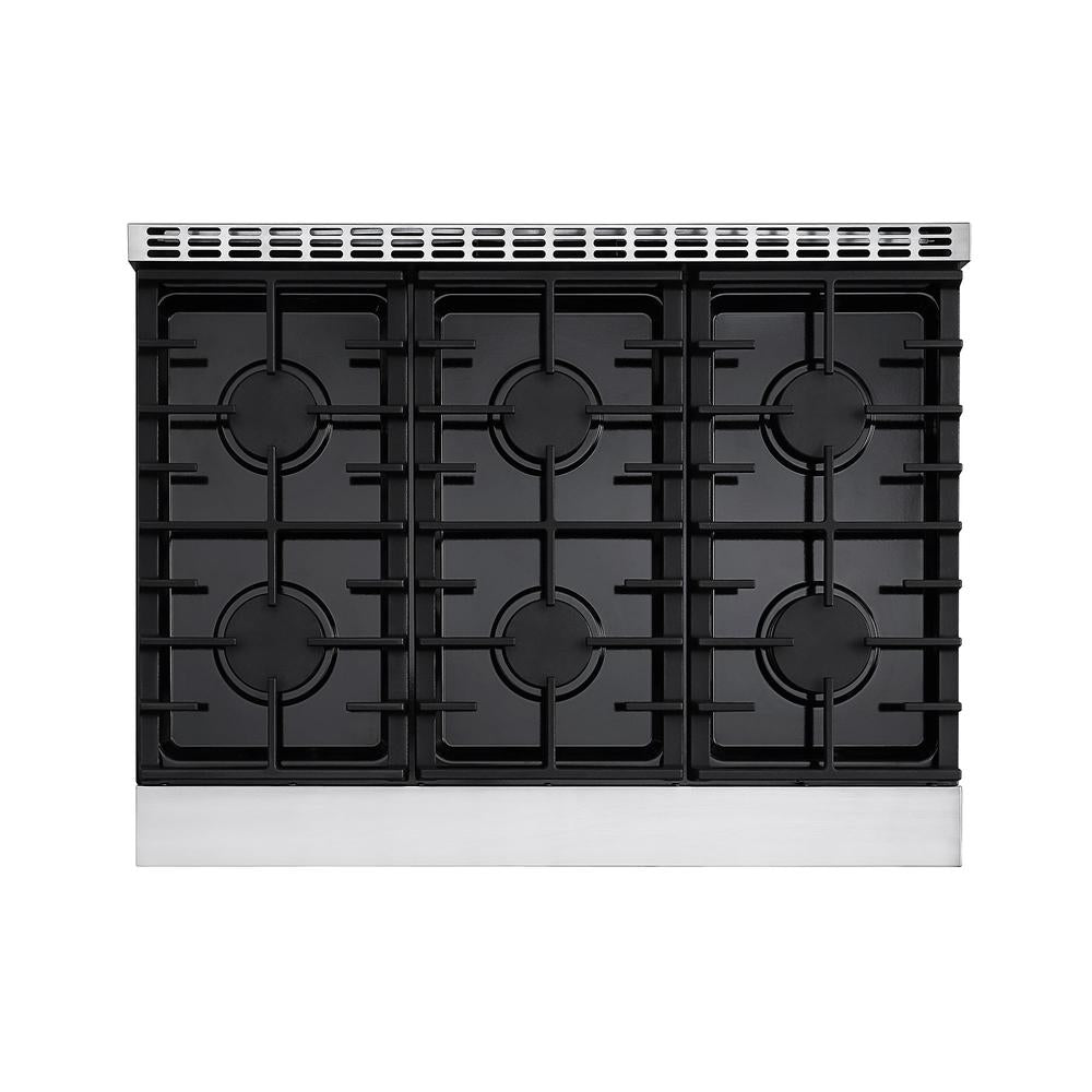 Empava 36 in. Pro-Style Freestanding Gas on Gas Range in Stainless Steel (36GR11) 