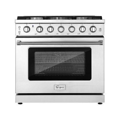 36 in. Pro-Style Slide-in Single Oven Gas Range-EMPV-36GR11-1