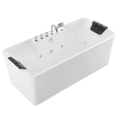 Empava 59 in. Freestanding Jetted Hydromassage Bathtub (59AIS15) 