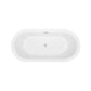 Empava 59 in. Freestanding Soaking Bathtub in White Acrylic (59FT1505) 