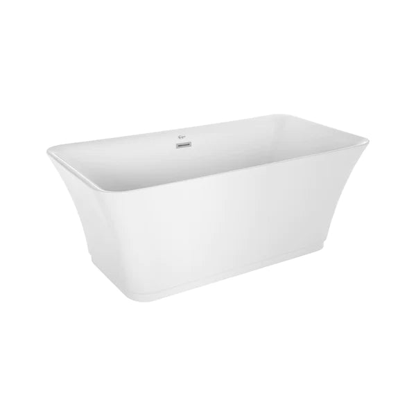 Empava 59 in. Freestanding Soaking Bathtub in White Acrylic (59FT1511)