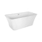 Empava 59 in. Freestanding Soaking Bathtub in White Acrylic (59FT1511) 