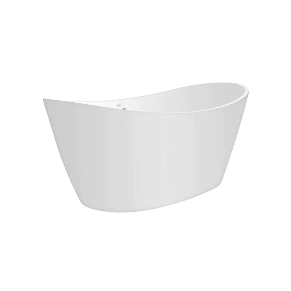 Empava 59 in. Modern Freestanding Soaking Bathtub in White Acrylic (59FT1518) 