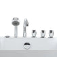 Empava 59 in. Oval Freestanding Jetted Bathtub in White Acrylic (59AIS12) 
