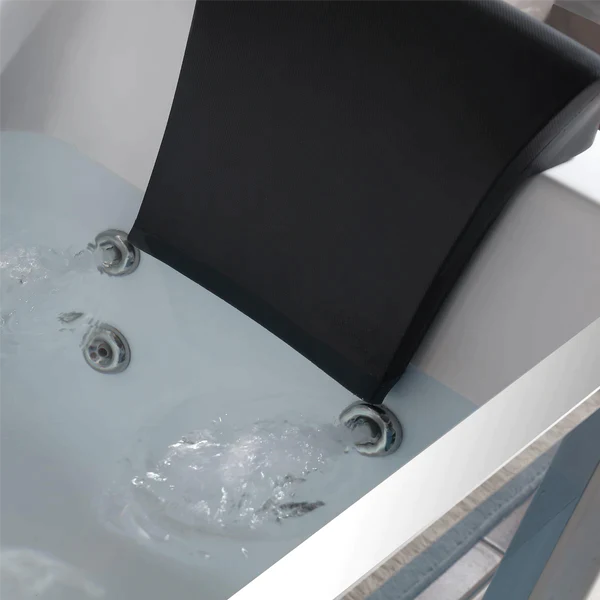 Empava 59 in. Waterfall Faucet Jetted Hydromassage Bathtub (59JT408LED)