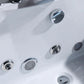 Empava 59 in. Waterfall Faucet Jetted Hydromassage Bathtub (59JT408LED) 