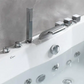 Empava 59 in. Waterfall Faucet Jetted Hydromassage Bathtub (59JT408LED) 