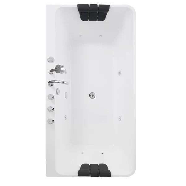 Empava 67 in. Freestanding Hydromassage Jetted Bathtub (67AIS03) 