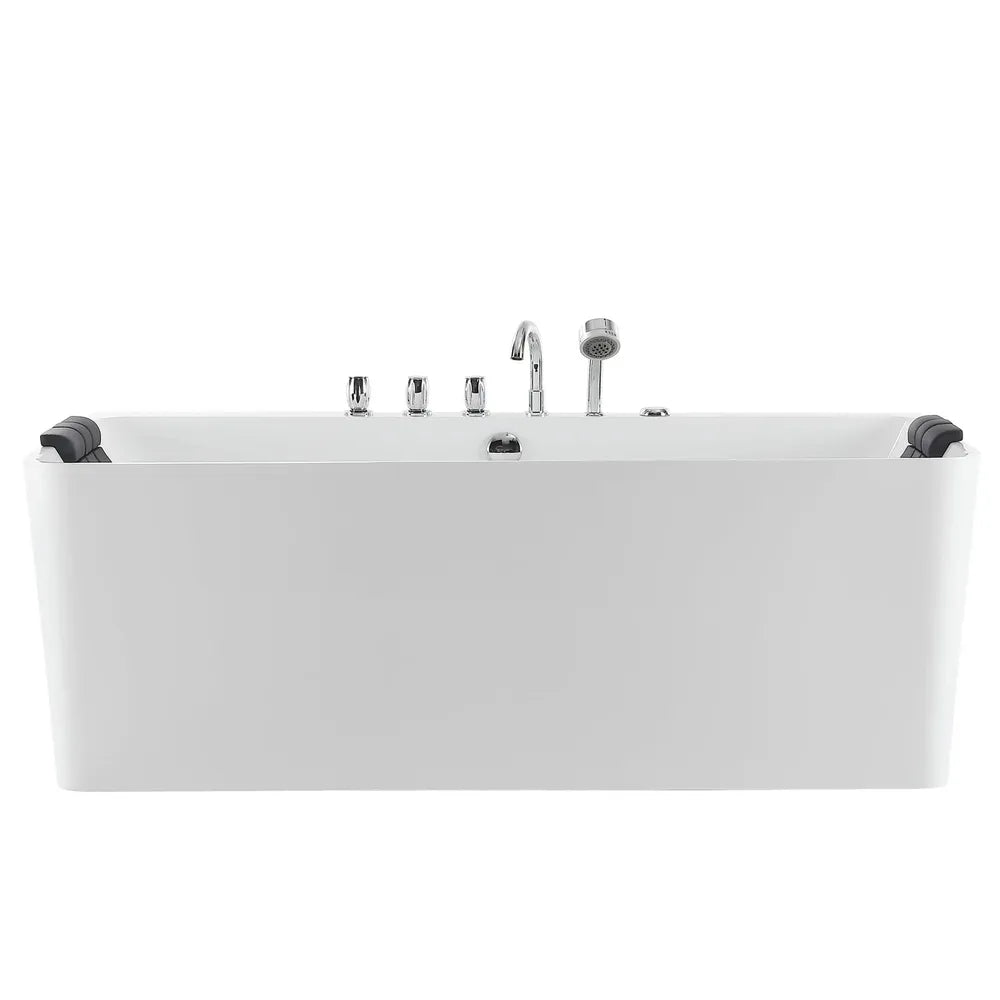 Empava 67 in. Freestanding Hydromassage Jetted Bathtub (67AIS03) 