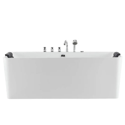 Empava 67 in. Freestanding Hydromassage Jetted Bathtub (67AIS03) 