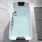 Empava 67 in. Freestanding Hydromassage Jetted Bathtub in White Acrylic (67AIS16) 