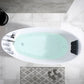 Empava 67 in. Freestanding Jetted Bathtub in White Acrylic (67AIS02) 
