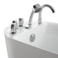 Empava 67 in. Freestanding Jetted Bathtub in White Acrylic (67AIS05) 