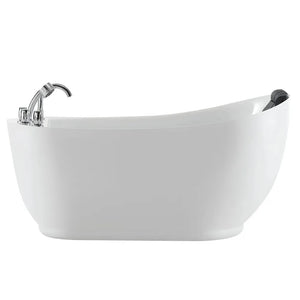 Empava 67 in. Freestanding Jetted Bathtub in White Acrylic (67AIS05) main image.