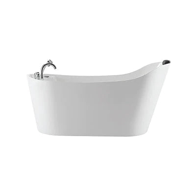 Empava 67 in. Freestanding Jetted Bathtub in White Acrylic (67AIS09)