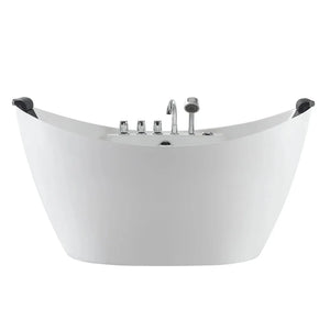 Empava 67 in. Freestanding Jetted Bathtub in White Acrylic (67AIS10) main image.
