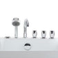 Empava 67 in. Freestanding Jetted Bathtub in White Acrylic (67AIS13) 