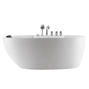Empava 67 in. Freestanding Jetted Bathtub in White Acrylic (67AIS13) main image.