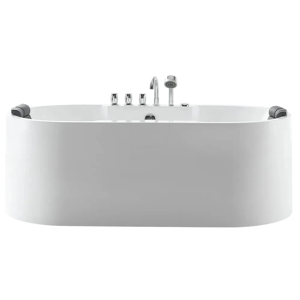 Empava 67 in. Freestanding Jetted Bathtub in White Acrylic (67AIS17) main image.