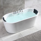 67 in. Whirlpool Acrylic Freestanding Bathtub EMPV-67AIS01