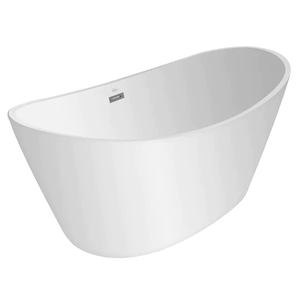 Empava 67 in. Freestanding Soaking Bathtub with 7 Color Changing LED Lights (67FT1518LED) 