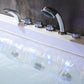 Empava 67 in. Rectangular Jetted Massage and Waterfall Bathtub (67JT351LED) 