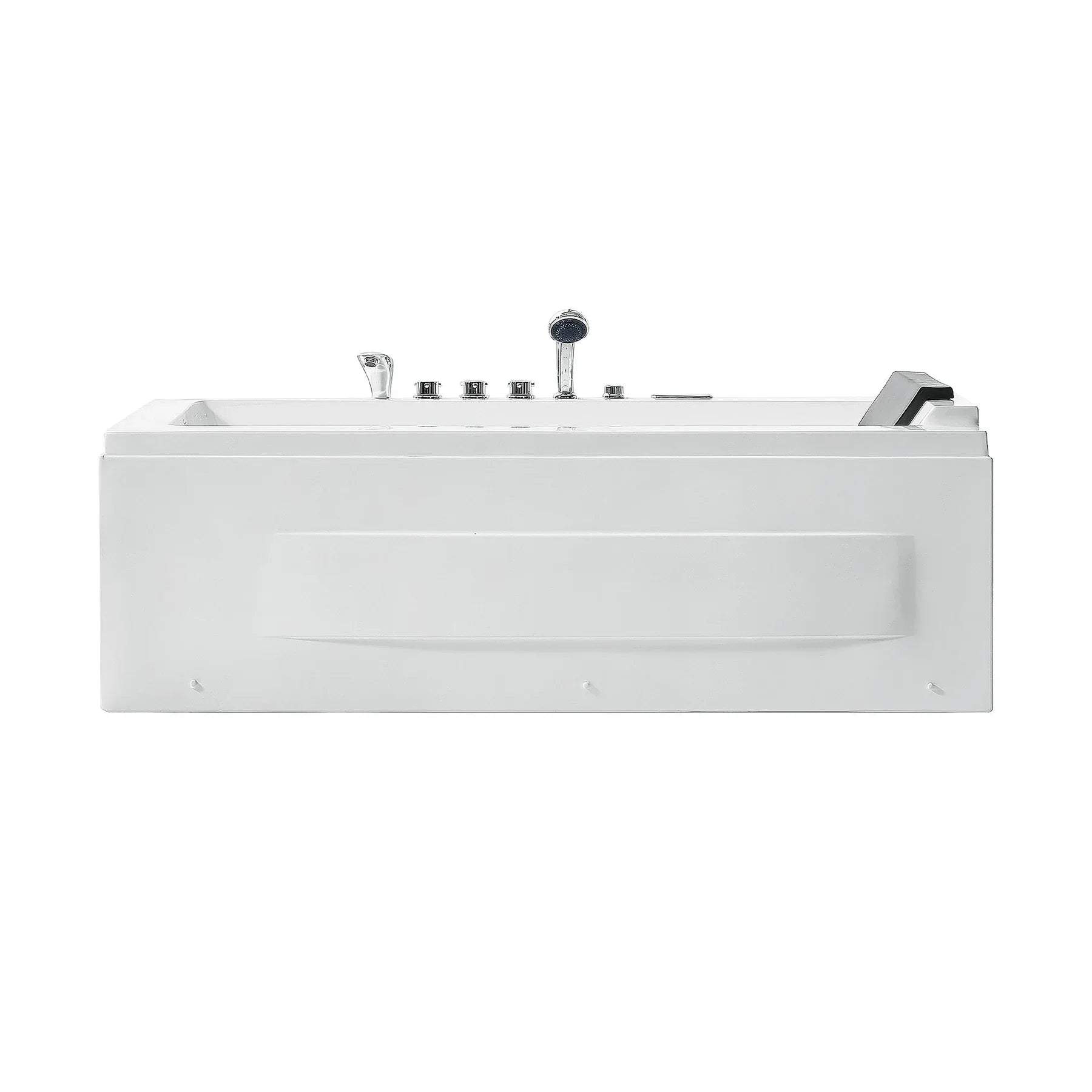 Empava 67 in. Rectangular Jetted Massage and Waterfall Bathtub (67JT351LED) 